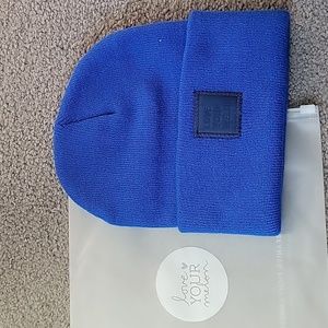 Love Your Melon Blue Acrylic Cuffed Beanie